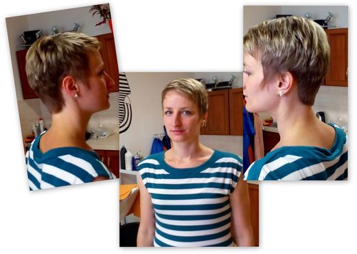 Krátké vlasy - střih