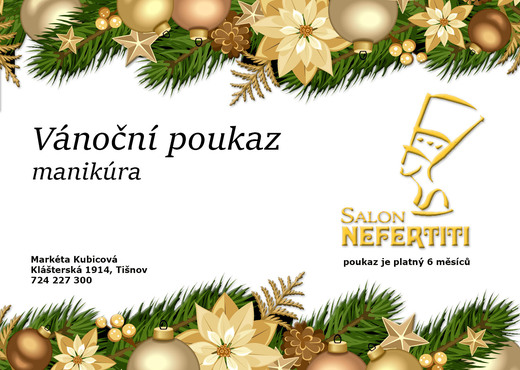 Vánoční kupon na manikúru
