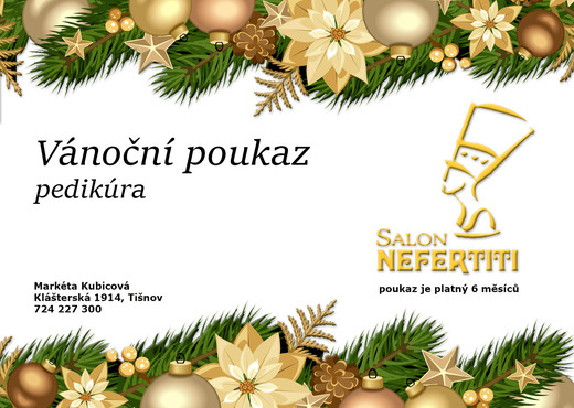 Vánoční kupon na pedikúru